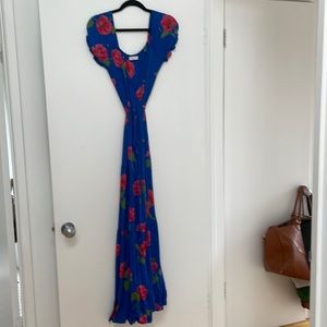 Beautiful floral wrap dress